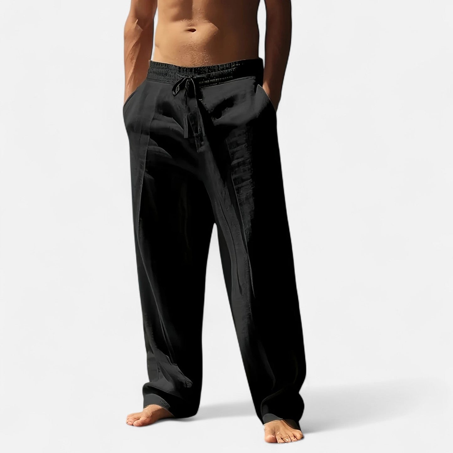 Dorevelle | Men’s Relaxed Linen Autumn Pants – Riviera Ease