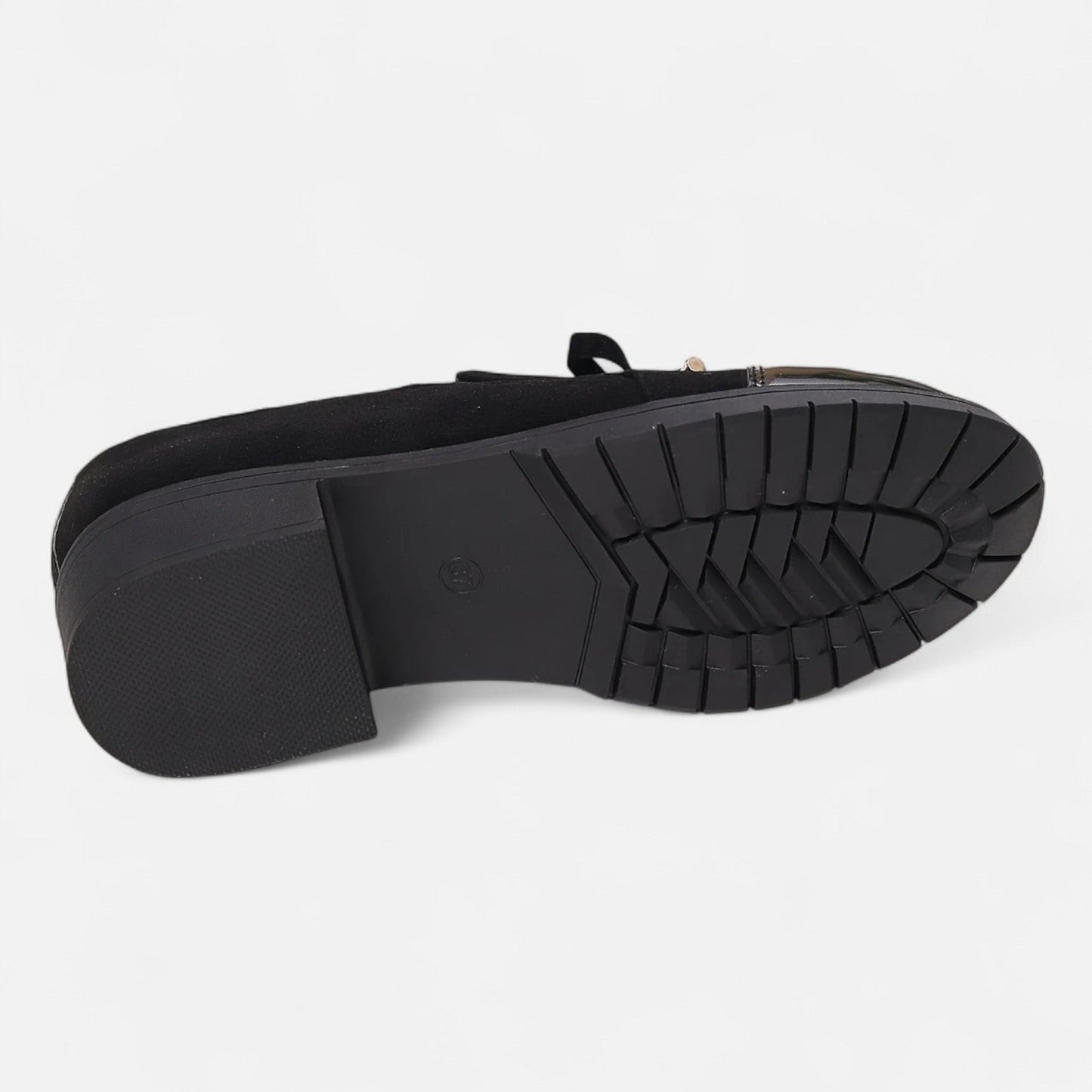 Dorevelle | Women’s Retro Bow‑knot Chunky‑Heel Loafers