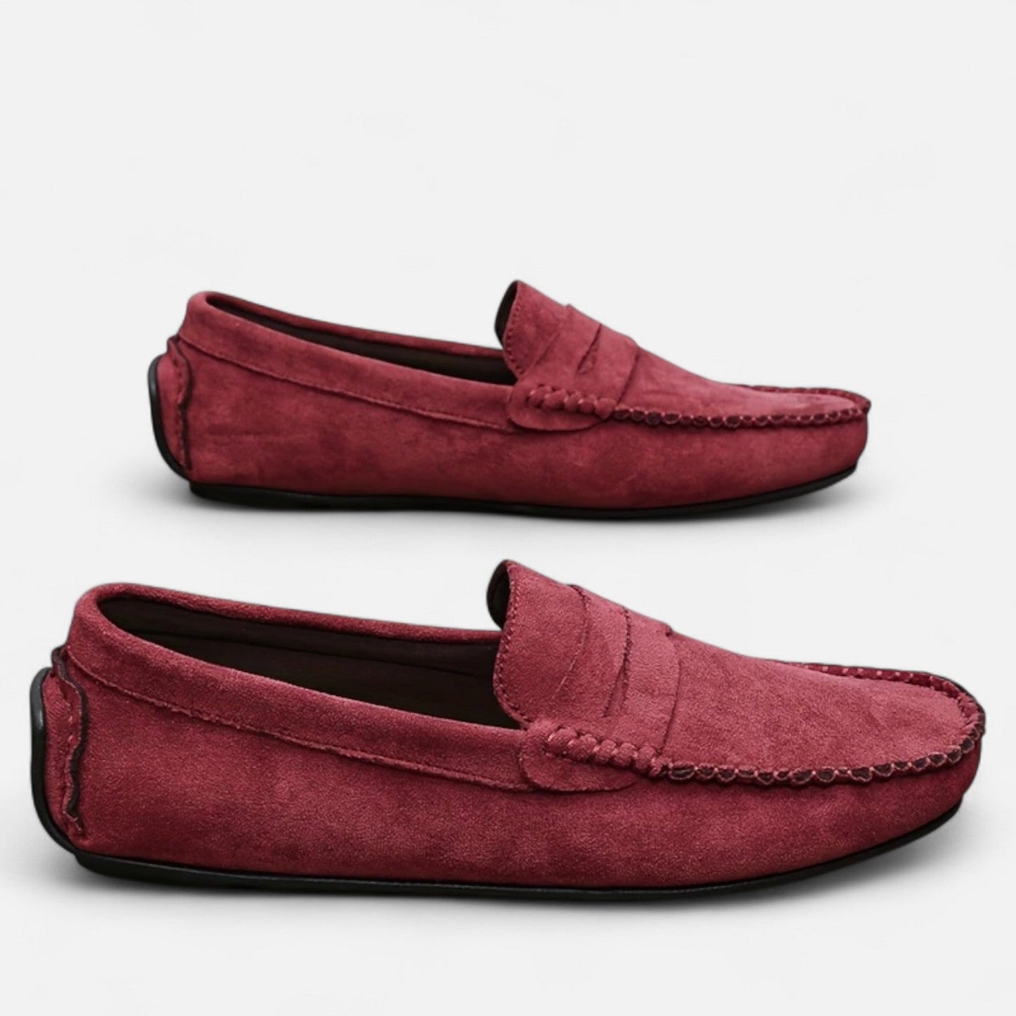 Dorevelle | Men's Leather Slip-On Loafers