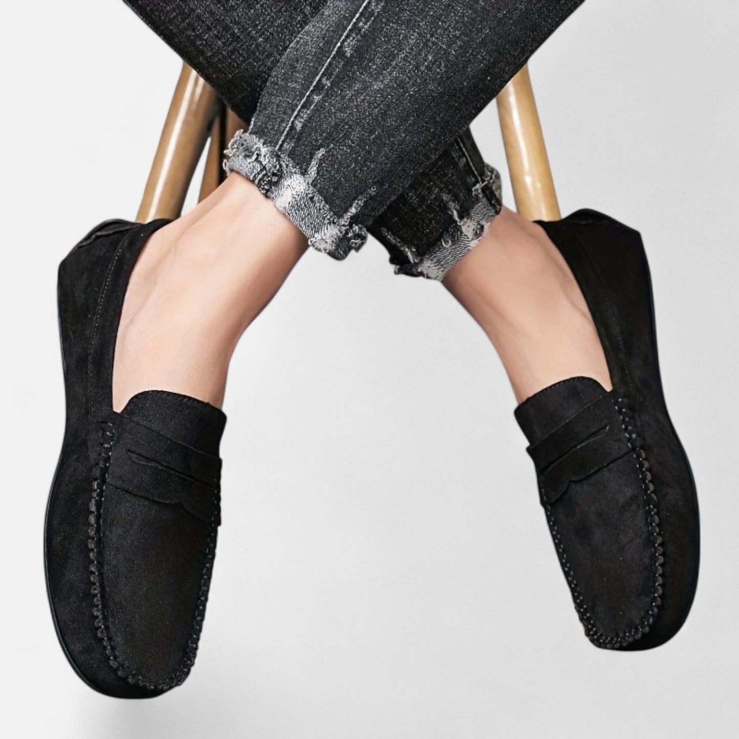 Dorevelle | Men's Leather Slip-On Loafers