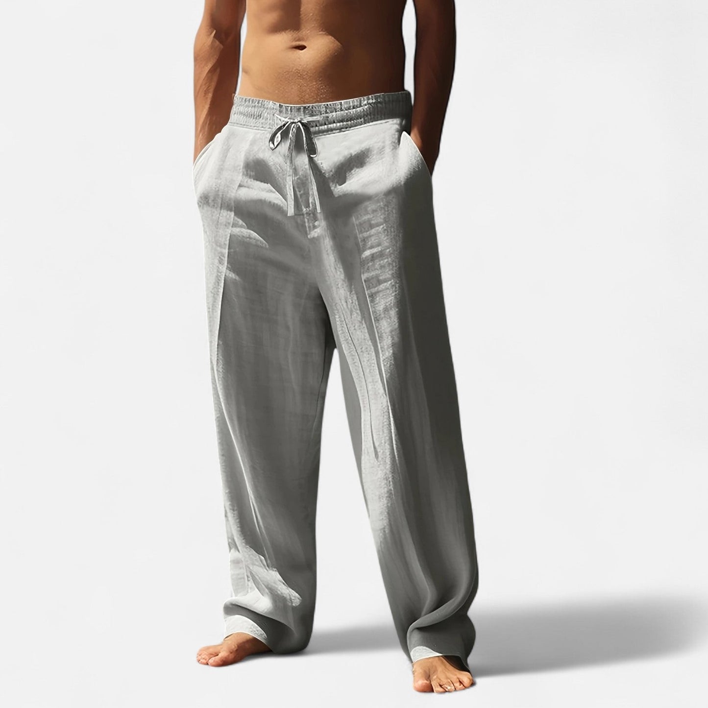 Dorevelle | Men’s Relaxed Linen Autumn Pants – Riviera Ease