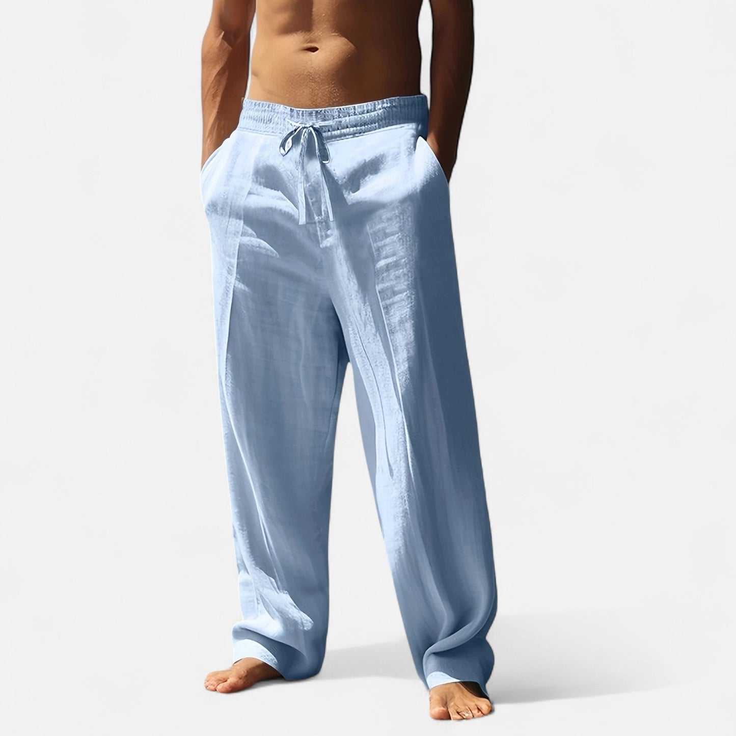 Dorevelle | Men’s Relaxed Linen Autumn Pants – Riviera Ease